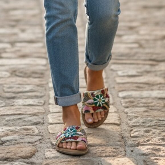 AZURA BY SPRING STEP SUGARPLUM SANDALS -  SIZE 9 - Picture 9 of 10